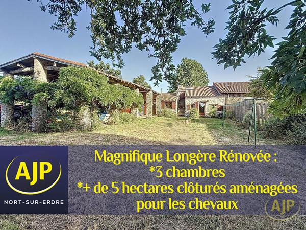Vente maison Ligne : 447 500 € - AJP Immobilier Nort-sur-Erdre
