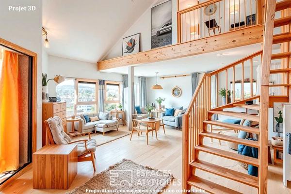 Appartement en dernier étage à moderniser