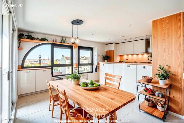 Appartement en dernier étage à moderniser