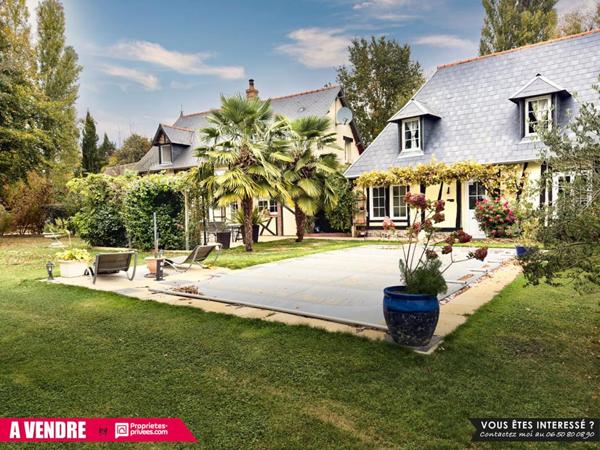 Propriété de 230 m² sur environ 2,5 hectares avec piscine, prairies et cadre paisible