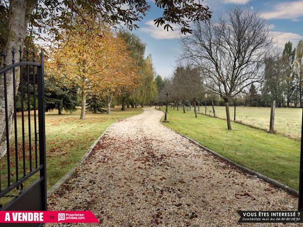 Propriété de 230 m² sur environ 2,5 hectares avec piscine, prairies et cadre paisible