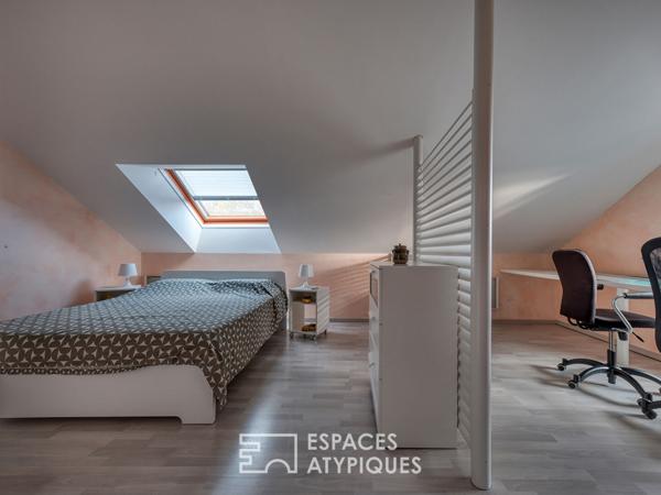 Contemporaine avec parc paysager