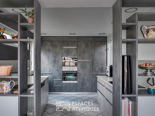 Contemporaine avec parc paysager