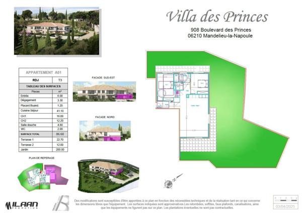 Superbe Appartement T3 en rez de jardin - Garage