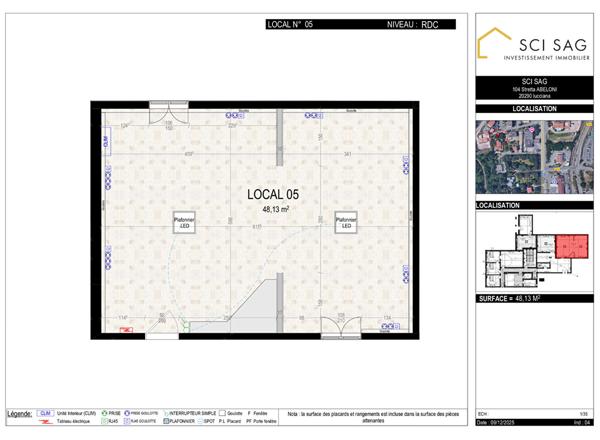 Bureau en location à Lucciana