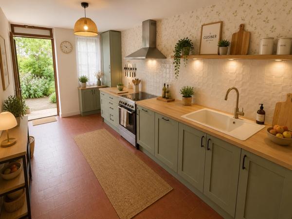 Maison d'habitation 3 pièces avec garage et grange