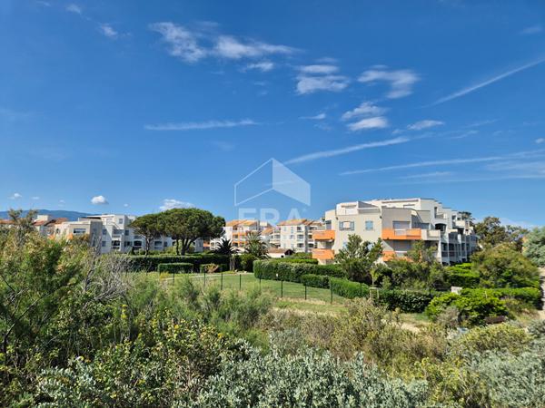 Studio cabine à vendre à Saint-Cyprien vue Canigou, piscine et accès plage