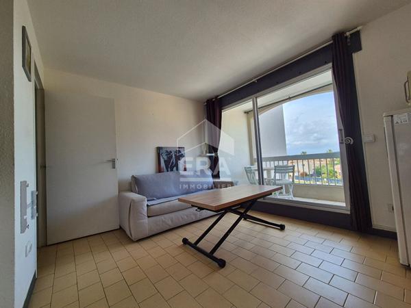 Studio cabine à vendre à Saint-Cyprien vue Canigou, piscine et accès plage