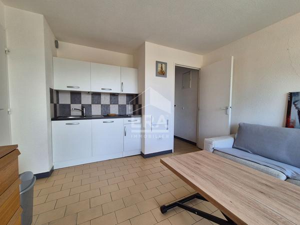 Studio cabine à vendre à Saint-Cyprien vue Canigou, piscine et accès plage