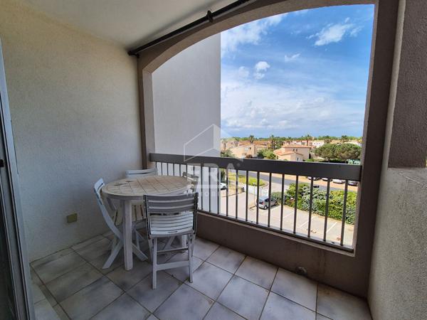 Studio cabine à vendre à Saint-Cyprien vue Canigou, piscine et accès plage