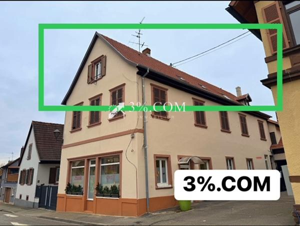 3%COM Appartement F4 avec 3 chambres au centre de Hochfelden  Hochfelden (67270)