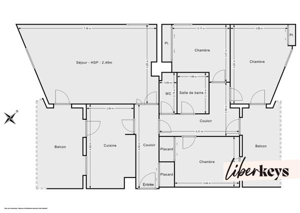 Appartement T4 lumineux de 90m² - Dernier étage avec 2 terrasses -  Coeur quartier Vaise
