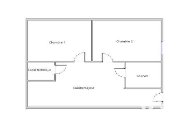 Appartement à vendre 3 pièces 45 m² Saint-Brieuc