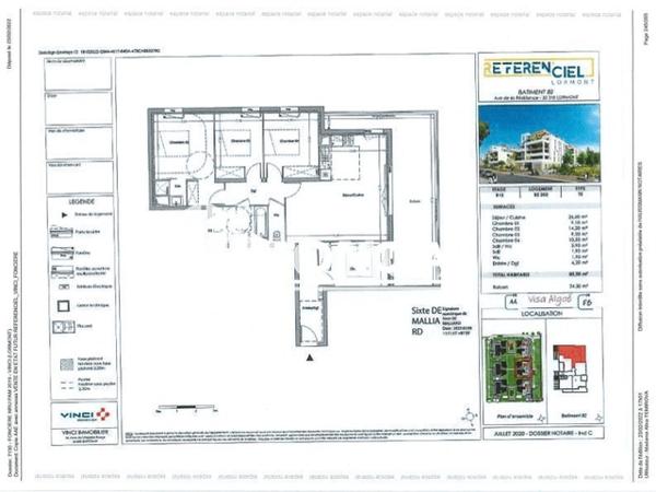 Location Appartement 5 pièces 85.5 m² - 12 RUE JEAN ZAY Lormont 33310