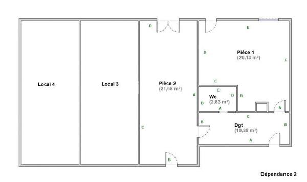 Ensemble immobilier, maison grange et dépendance