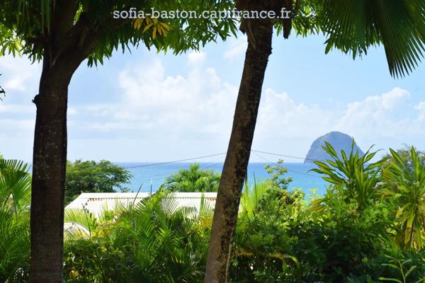 Propriété de charme avec vue mer et Rocher du Diamant, deux villas et piscine – SOUS OFFRE d'ACHAT en 1 mois À vendre, Martinique (972)