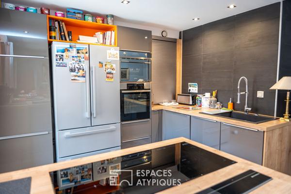 Duplex avec terrasses et garage en centre ville