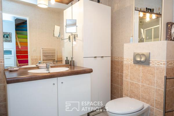 Duplex avec terrasses et garage en centre ville