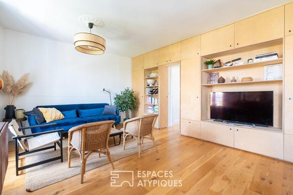 Appartement traversant au dernier étage avec vue dégagée