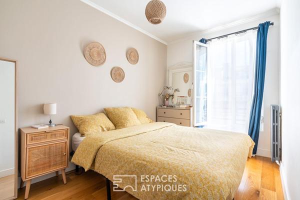Appartement traversant au dernier étage avec vue dégagée