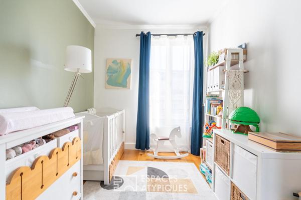 Appartement traversant au dernier étage avec vue dégagée