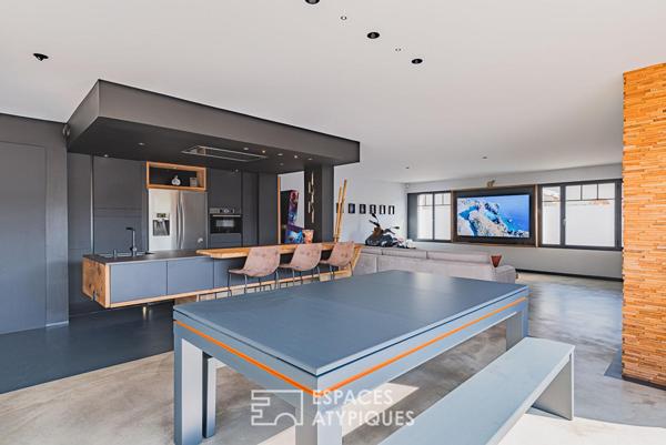 Maison familiale contemporaine avec piscine à l’Aiguillon