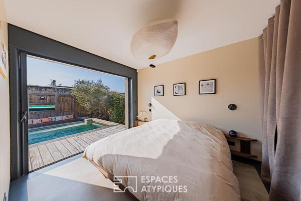 Maison familiale contemporaine avec piscine à l’Aiguillon