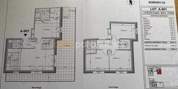 Vente Appartement96,53 m² - 5 Pièces - BOBIGNY (93000)
