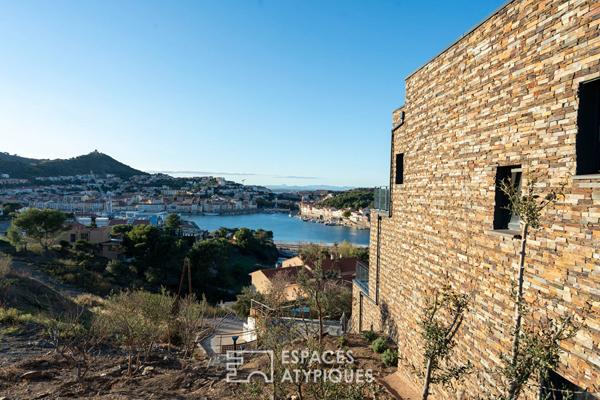 Villa contemporaine à Port-Vendres avec vue panoramique mer et montagnes