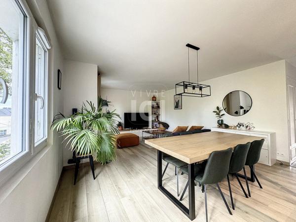 A louer Appartement meublé à Nantes 3 pièce(s) 73.15 m2 avec deux balcons, garage fermé et cave