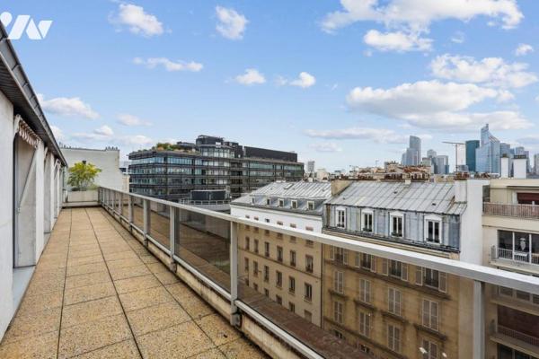 Neuilly-sur-Seine – Dernier étage avec terrasses, appartement 9 pièces / 5 chambres
