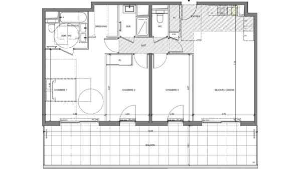 Appartement à vendre 4 pièces 85 m² Saint-Laurent-du-Var
