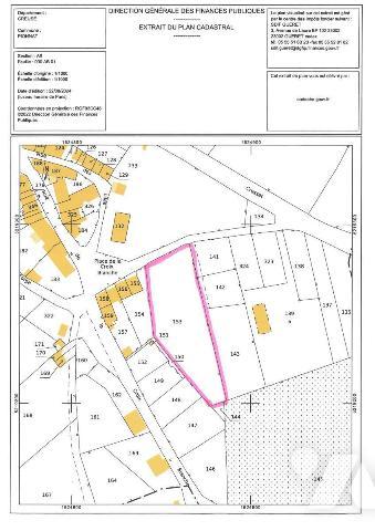 A vendre sur la commune de PIONNAT (23140) dans la Creuse (23) : Une parcelle de terrain constr...