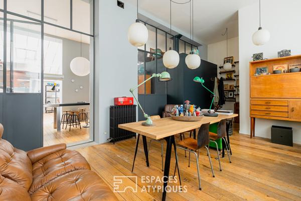 Loft studio photo avec verrière