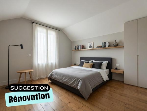 Maison non mitoyenne 5P/3ch, 20 min gare