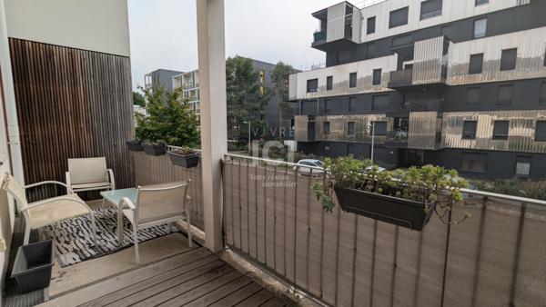 Appartement T2 49.08m² - Meuble - Nantes Secteur Beaujoire - Loggia + Parking