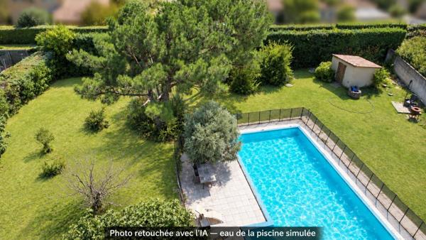 Terrain constructible de 1 387 m² avec piscine à Aubignan