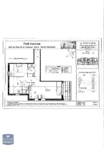Appartement à louer 3 pièces 68.87m² Orléans (45000)