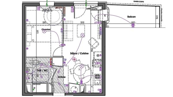 Appartement à vendre 2 pièces 41 m² Claix
