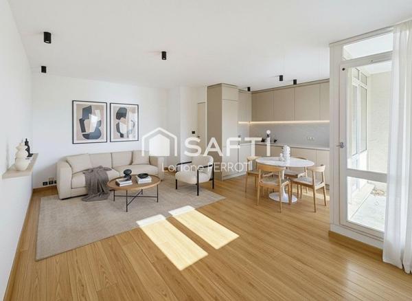 Puyricard à pied, résidence fermée, balcon