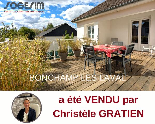 ACHAT-VENTE BONCHAMP LES LAVAL Pavillon Type 5