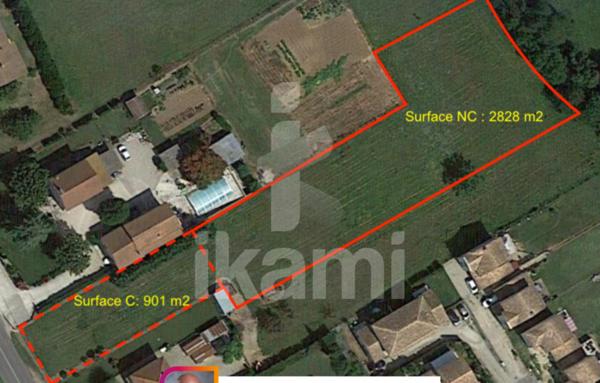 Terrain de 3 730 m²