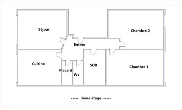 Lumineux, bien agencé Appartement Familiale de 65.50 M²