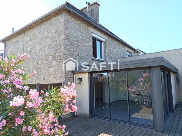 Maison en pierre mitoyenne – Pleurtuit centre – 90 m² – 3 chambres