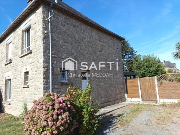 Maison en pierre mitoyenne – Pleurtuit centre – 90 m² – 3 chambres
