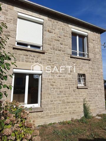 Maison en pierre mitoyenne – Pleurtuit centre – 90 m² – 3 chambres