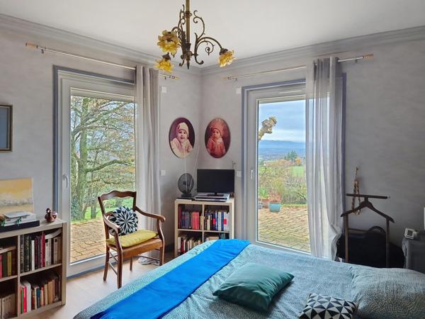 Maison de charme au toit de chaume, grand terrain avec piscine