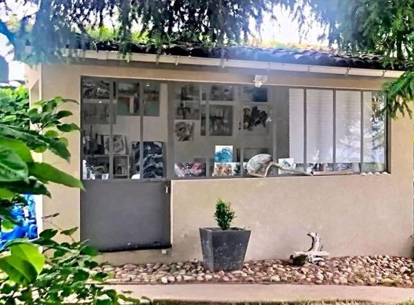 Maison de charme au toit de chaume, grand terrain avec piscine