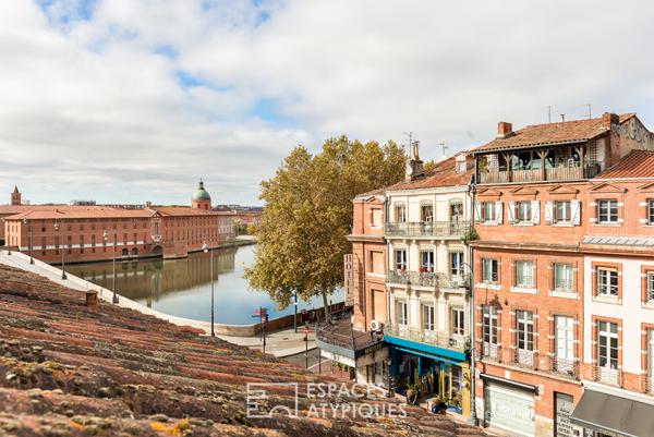 Appartement en dernier étage avec terrasse à Esquirol