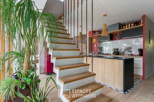 Maison d’architecte avec jardin, terrasses et spa